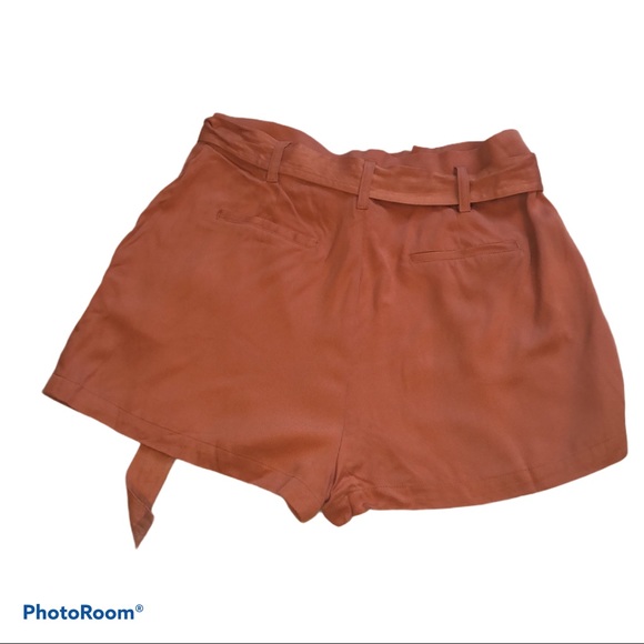 Forever 21 Coral Paper Bag Shorts Size M - Picture 7 of 7